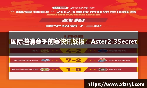 国际邀请赛季前赛快讯战报：Aster2-3Secret